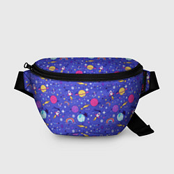Поясная сумка Планеты и кометы, цвет: 3D-принт