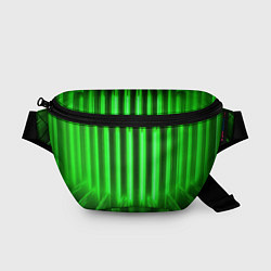Поясная сумка Зеленые неоновый световой фон, цвет: 3D-принт