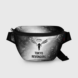Поясная сумка Tokyo Revengers glitch на светлом фоне, цвет: 3D-принт