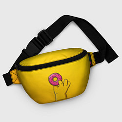 Поясная сумка Гомер и пончик, цвет: 3D-принт — фото 2