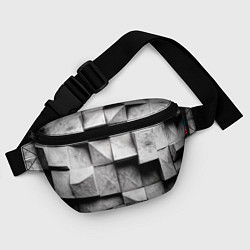 Поясная сумка Каменные плиты и обман зрения, цвет: 3D-принт — фото 2
