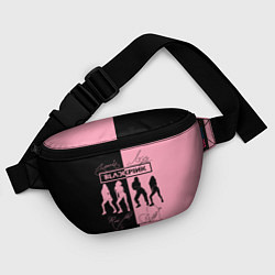 Поясная сумка Blackpink силуэт девушек, цвет: 3D-принт — фото 2