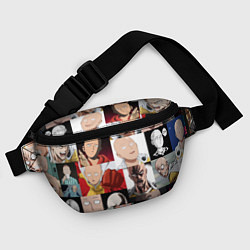 Поясная сумка Saitama - many faces, цвет: 3D-принт — фото 2