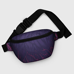 Поясная сумка Лучи - фиолетовый и розовый - Хуф и Ся, цвет: 3D-принт — фото 2