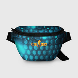 Поясная сумка CS GO blue neon, цвет: 3D-принт