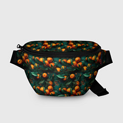 Поясная сумка Яркие апельсины, цвет: 3D-принт