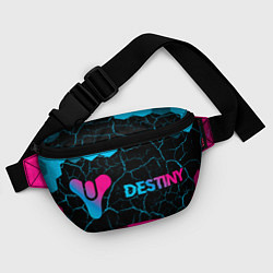 Поясная сумка Destiny - neon gradient: надпись и символ, цвет: 3D-принт — фото 2