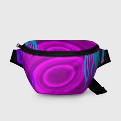Поясная сумка Розовые овалы, цвет: 3D-принт