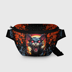 Поясная сумка Кот зомби - comics art style, цвет: 3D-принт