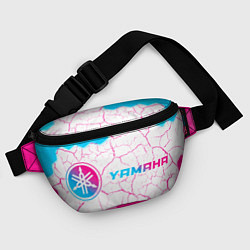 Поясная сумка Yamaha neon gradient style: надпись и символ, цвет: 3D-принт — фото 2