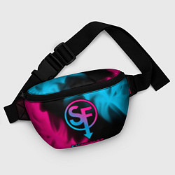Поясная сумка Sally Face - neon gradient, цвет: 3D-принт — фото 2