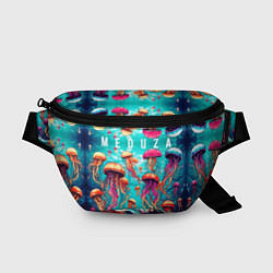 Поясная сумка Медуза в стиле арт, цвет: 3D-принт