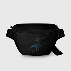Поясная сумка Знак зодиака скорпион - космос, цвет: 3D-принт