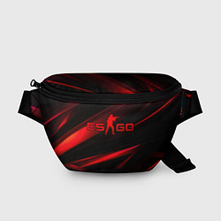 Поясная сумка CSGO red black logo, цвет: 3D-принт