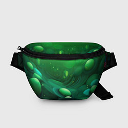 Поясная сумка Зеленые выпуклые шары текстура, цвет: 3D-принт