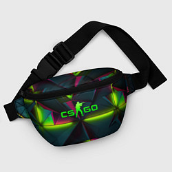 Поясная сумка CS GO green neon, цвет: 3D-принт — фото 2