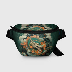 Поясная сумка Облачный дракон Irezumi, цвет: 3D-принт