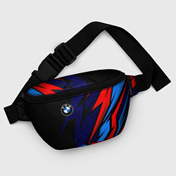 Поясная сумка BMW - m colors and black, цвет: 3D-принт — фото 2