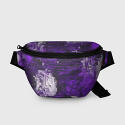 Поясная сумка Киберпанк заражение фиолетовое, цвет: 3D-принт