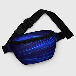 Поясная сумка Яркие неоновые полосы - минимализм, цвет: 3D-принт — фото 2