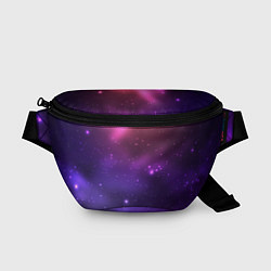 Поясная сумка Разноцветный космос - неоновое свечение, цвет: 3D-принт