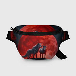 Поясная сумка Кровавая луна, цвет: 3D-принт