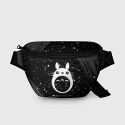 Поясная сумка Totoro glitch на темном фоне, цвет: 3D-принт