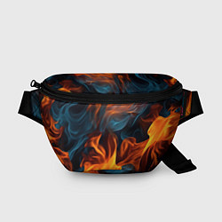 Поясная сумка Пламя огня, цвет: 3D-принт