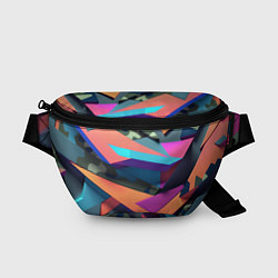 Поясная сумка Камуфляж и цветная геометрия - нейросеть, цвет: 3D-принт