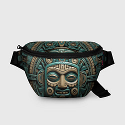 Поясная сумка Орнамент в стиле индейцев майя, цвет: 3D-принт