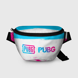 Поясная сумка PUBG neon gradient style по-горизонтали, цвет: 3D-принт