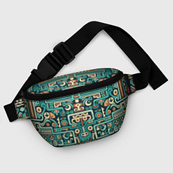 Поясная сумка Абстрактный паттерн в ацтекском стиле, цвет: 3D-принт — фото 2