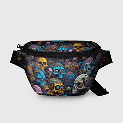 Поясная сумка Psy skulls, цвет: 3D-принт