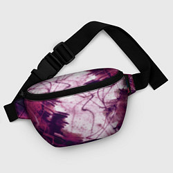 Поясная сумка Абстракция - purple madness, цвет: 3D-принт — фото 2