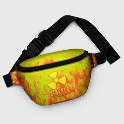 Поясная сумка Stalker yellow flame, цвет: 3D-принт — фото 2