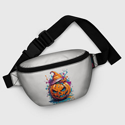Поясная сумка Хэллоуинская тыква в красках, цвет: 3D-принт — фото 2