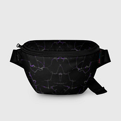Поясная сумка Фиолетовые трещины, цвет: 3D-принт