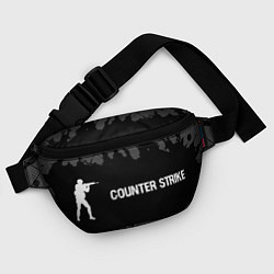 Поясная сумка Counter Strike glitch на темном фоне по-горизонтал, цвет: 3D-принт — фото 2