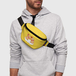 Поясная сумка Влюбленный капибара, цвет: 3D-принт — фото 2