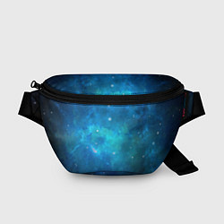 Поясная сумка Голубой космос, цвет: 3D-принт