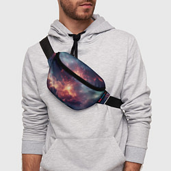 Поясная сумка Космические облака, цвет: 3D-принт — фото 2