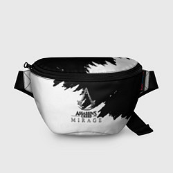 Поясная сумка Assassins creed mirage чернобелый, цвет: 3D-принт