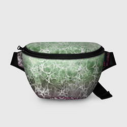 Поясная сумка Абстракция - spider web on purple-green background, цвет: 3D-принт