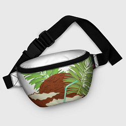 Поясная сумка Кокосы и листья, цвет: 3D-принт — фото 2