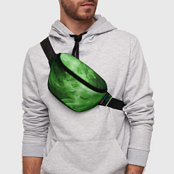 Поясная сумка Зеленый дым, цвет: 3D-принт — фото 2