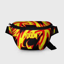 Поясная сумка Doom eternal fire storm, цвет: 3D-принт
