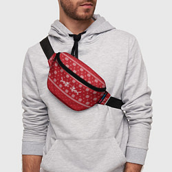 Поясная сумка Новогодний свитер с драконами, цвет: 3D-принт — фото 2