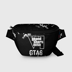 Поясная сумка GTA6 glitch на темном фоне, цвет: 3D-принт