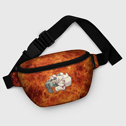 Поясная сумка Взрывоопасная Фапута, цвет: 3D-принт — фото 2