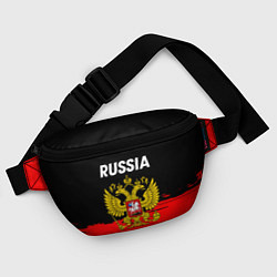 Поясная сумка Россия герб краски абстракция, цвет: 3D-принт — фото 2